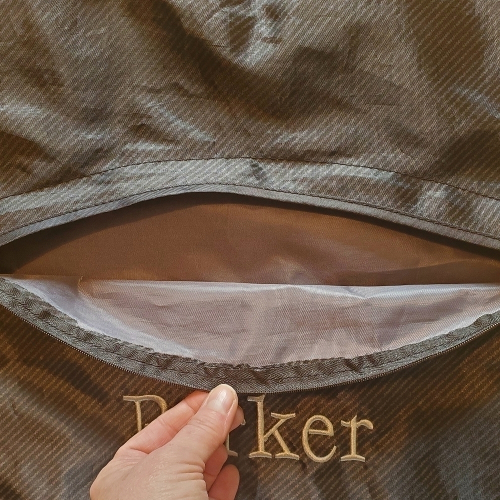 THIRTY One "Parker" Drawstring Cinch Sac Backpack Black Gray Twill - Picture 6 of 12